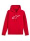 AGELESS HOODIE 3 - červená/biela