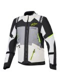 bunda ANDES V4 DRYSTAR - tmavě šedá/světle šedá/černá/žlutá fluo