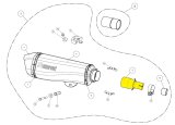 L-PI5SO1 Nerezová spojovacia rúrka Piaggio MP3 500 (10-14, 19), MP3 500 HPE (19-20), MP3 500 I.E. (10-13), MP3 500 LT I.E. (11-18)