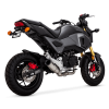 14333 Kompletný výfuk Grom Hi-Output Hooligan brúsená nerez, Honda Grom (17-20), Grom ABS (17-20)