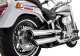 16343 Výfukové koncovky Twin Slash 3" chróm, Harley-Davidson Softail (10-17)