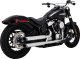 16376 Výfukové koncovky Twin Slash 3" chróm, Harley-Davidson Softail (18-26)