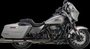 16468 Výfukové koncovky Hi-Output tmavý chróm, Harley-Davidson Touring (17-26)
