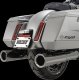 16468 Výfukové koncovky Hi-Output tmavý chróm, Harley-Davidson Touring (17-26)
