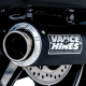 16721 Výfukové koncovky Supersport chróm, Harley-Davidson Touring (17-26)