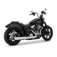 16750 Výfuková koncovka Softail Twin Slash Round chróm, Harley-Davidson Softail (25-26)
