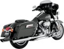 16763 Výfukové koncovky Twin Slash Round chróm, Harley-Davidson Touring (95-25)