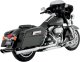 16763 Výfukové koncovky Twin Slash Round chróm, Harley-Davidson Touring (95-25)