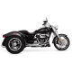 16796 Výfukové koncovky Twin Slash Round chróm, Harley-Davidson Touring (17-25)