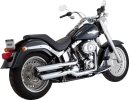 16844 Výfukové koncovky Twin Slash 3" chróm, Harley-Davidson Softail (07-09)
