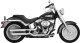 16844 Výfukové koncovky Twin Slash 3" chróm, Harley-Davidson Softail (07-09)