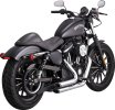 17329 Kompletný výfuk Shortshots Staggered chróm, Harley-Davidson Sportster (14-22)