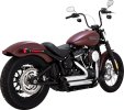 17333 Kompletný výfuk Shortshots Staggered chróm, Harley-Davidson Softail (18-24)