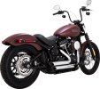 17333-22 Kompletný výfuk Shortshots Staggered chróm, Harley-Davidson Softail (18-22)