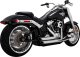 17335 Kompletný výfuk Shortshots Staggered chróm, Harley-Davidson Softail (18-24)
