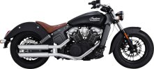 18323 Výfukové koncovky Twin Slash 3" chróm, Indian Scout (15-24)