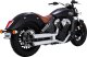 18323 Výfukové koncovky Twin Slash 3" chróm, Indian Scout (15-24)