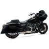 27321 Kompletný výfuk Hi-Output RR brúsená nerez, Harley-Davidson Touring (17-24)