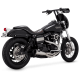 27325 Kompletný výfuk Stainless 2-1 Upsweep brúsená nerez, Harley-Davidson Dyna (10-17)