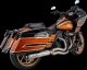 27345 Kompletný výfuk Supersport 2-1 brúsená nerez, Harley-Davidson Touring (17-26)