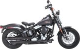 46341 Výfukové koncovky Twin Slash 3" čierna, Harley-Davidson Softail (10-17)