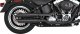 46343 Výfukové koncovky Twin Slash 3" čierna, Harley-Davidson Softail (10-17)