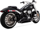 46375 Kompletný výfuk Big Radius 2-2 čierna, Harley-Davidson Softail (18-24)