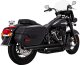 46379 Výfukové koncovky Twin Slash 3" čierna, Harley-Davidson Softail (18-24)