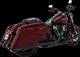 46672 Výfukové koncovky Twin Slash Round čierna, Harley-Davidson Touring (17-26)