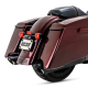 46672 Výfukové koncovky Twin Slash Round čierna, Harley-Davidson Touring (17-26)