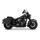 46750 Výfuková koncovka Softail Twin Slash Round čierna, Harley-Davidson Softail (25-26)