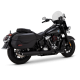 46750 Výfuková koncovka Softail Twin Slash Round čierna, Harley-Davidson Softail (25-26)