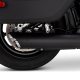 46750 Výfuková koncovka Softail Twin Slash Round čierna, Harley-Davidson Softail (25-26)