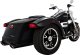 46796 Výfukové koncovky Twin Slash Round čierna, Harley-Davidson Touring (17-25)