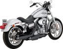 46838 Výfukové koncovky Twin Slash 3" čierna, Harley-Davidson Dyna (91-09)