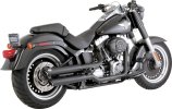 46844 Výfukové koncovky Twin Slash 3" čierna, Harley-Davidson Softail (07-09)