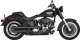 46844 Výfukové koncovky Twin Slash 3" čierna, Harley-Davidson Softail (07-09)