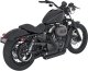 47219 Kompletný výfuk Shortshots Staggered čierna, Harley-Davidson Sportster (04-13)