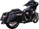 47321-22 Kompletný výfuk Hi-Output RR čierna nerez, Harley-Davidson Touring (17-22)