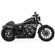 47329 Kompletný výfuk Shortshots Staggered čierna, Harley-Davidson Sportster (14-22)