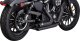 47329 Kompletný výfuk Shortshots Staggered čierna, Harley-Davidson Sportster (14-22)