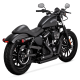 47329 Kompletný výfuk Shortshots Staggered čierna, Harley-Davidson Sportster (14-22)