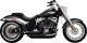 47335 Kompletný výfuk Shortshots Staggered čierna, Harley-Davidson Softail (18-24)