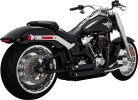 47335-22 Kompletný výfuk Shortshots Staggered čierna, Harley-Davidson Softail (18-22)
