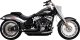 47335-22 Kompletný výfuk Shortshots Staggered čierna, Harley-Davidson Softail (18-22)