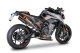 GKT0119TOMA Výfukové koncovky Dyno oranžové krytky, vysoké vedenie titán, KTM 790 Duke (18-26), 890 Duke (20-23)