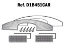 Reflexné prvky D1B451CAR pre SH45 biela