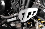 Ľavý chránič päty SCT.11.953.10100/S strieborná, Triumph Tiger 900 (20-23), Tiger 900 GT (20-24)