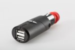 Dvojitá nabíjacia zásuvka USB s univerzálnou zástrčkou EMA.00.107.12200 čierna