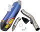043373 Výfuková koncovka Factory 4.1 RCT titán, modrý elox, karbónové viečko, Suzuki RMZ250 (19-27)